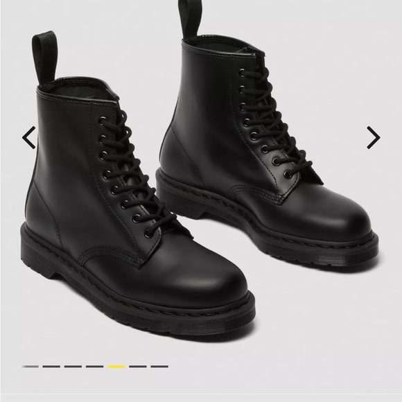 1460 Mono smooth leather lace up boot by Dr. Marten - Picture 3 of 13